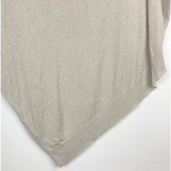 MAX MARA Metallic Dolman Sleeve Asymmetrical Lightweight Sparkly Sweater - Picture 4 of 11